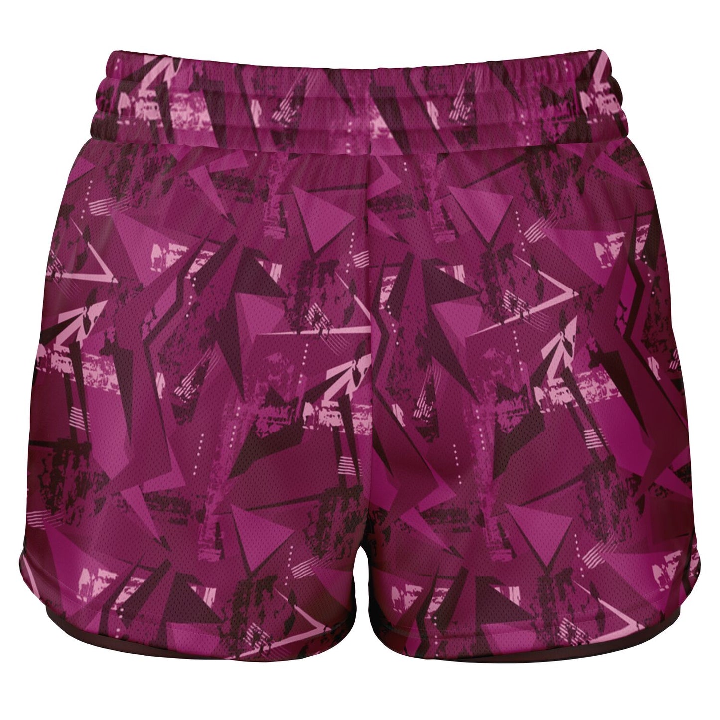 Pink Geo Women's Lined Shorts