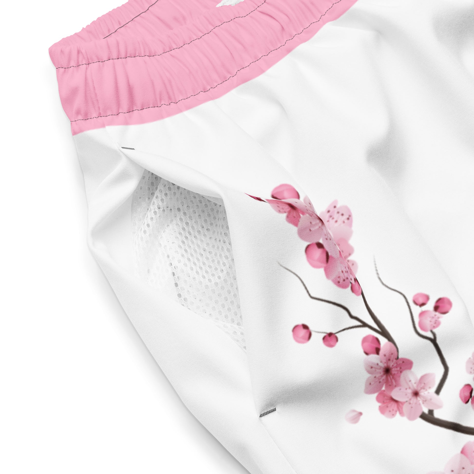 cherry blossom trunks focused view on mesh side pocket