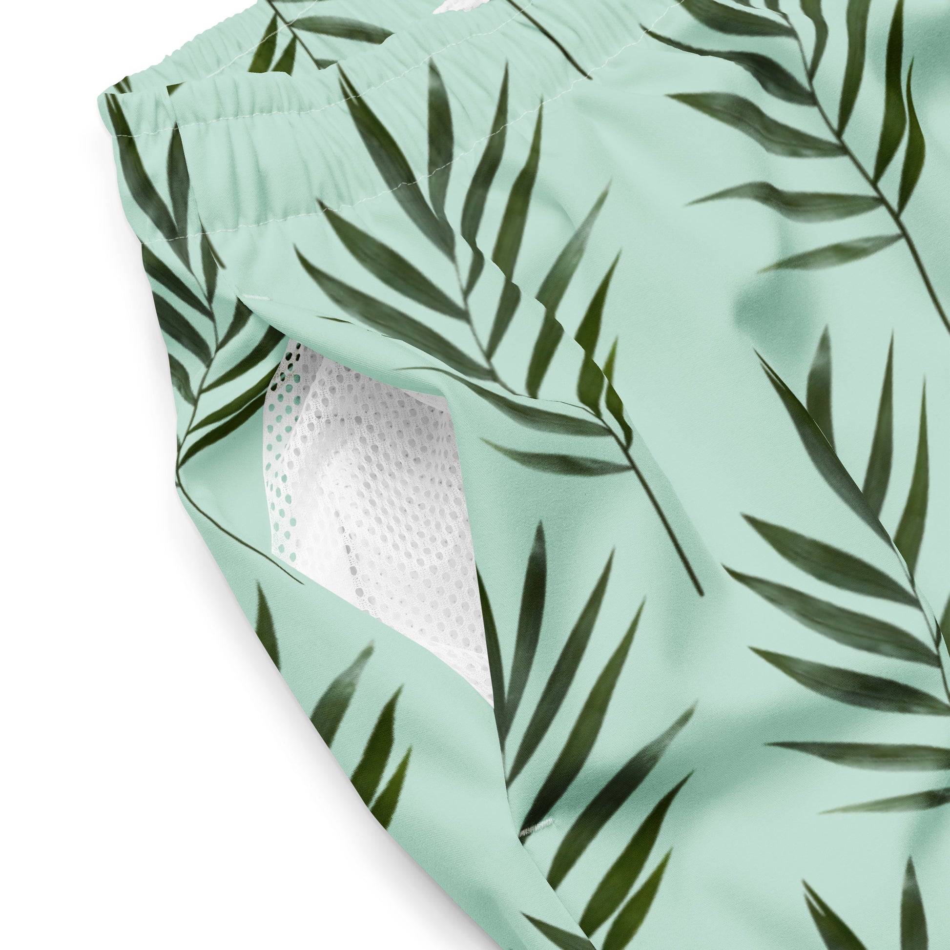 Fronds trunks focused view on mesh side pocket